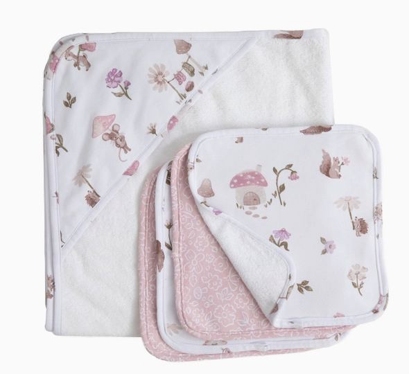 5PC Bath Gift Set - Mushroom House