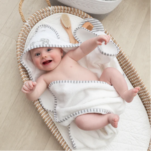 5-piece Muslin Bath Gift Set - Elephants