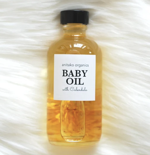 Organic baby oil. Handmade in Canada with love using all natural ingredients by Anitako