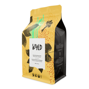 Certified Fair Trade Organic Coffee by Toronto's Wyld Coffee Co. - Medium Roast, Colombia 340g. Roasted locally in small batches to ensure freshness